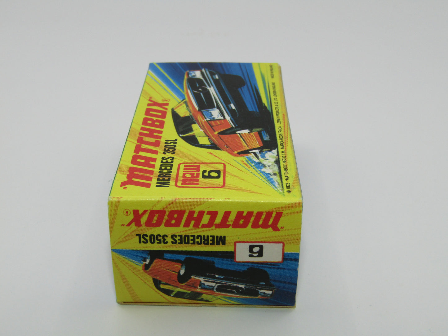 Matchbox Superfast 6B Mercedes 350SL Light Yellow 5 Arch NARROW Wheels
