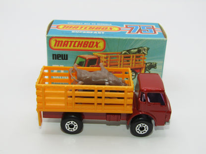 Matchbox Superfast 71C Cattle Truck Metallic DARK Bronze PURPLE Windows