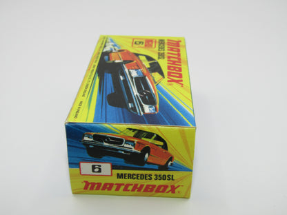 Matchbox Superfast 6B Mercedes 350SL Light Yellow 5 Arch NARROW Wheels