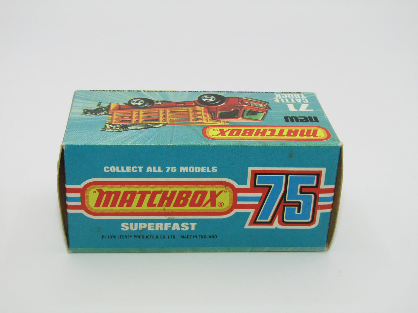 Matchbox Superfast 71C Cattle Truck Metallic DARK Bronze PURPLE Windows