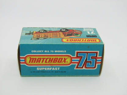 Matchbox Superfast 71C Cattle Truck Metallic DARK Bronze PURPLE Windows