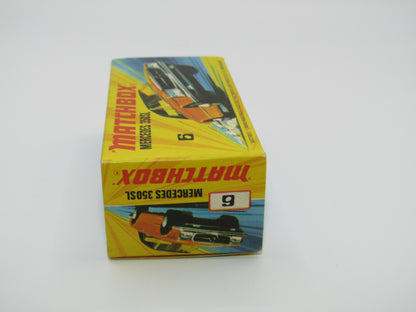 Matchbox Superfast 6B Mercedes 350SL Orange 5 Spoke SMALL Wheels