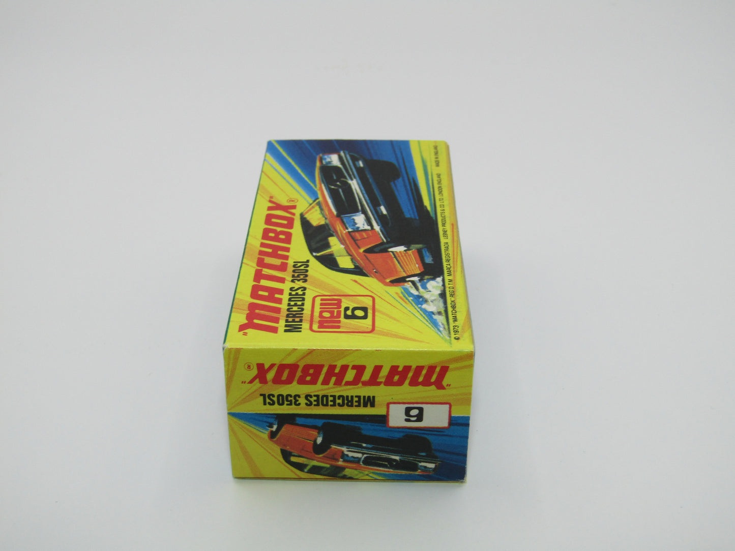 Matchbox Superfast 6B Mercedes 350SL Silver AvD Labels German Issue 5 Arch Wheels