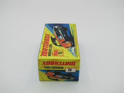 Matchbox Superfast 6B Mercedes 350SL Silver AvD Labels German Issue 5 Arch Wheels