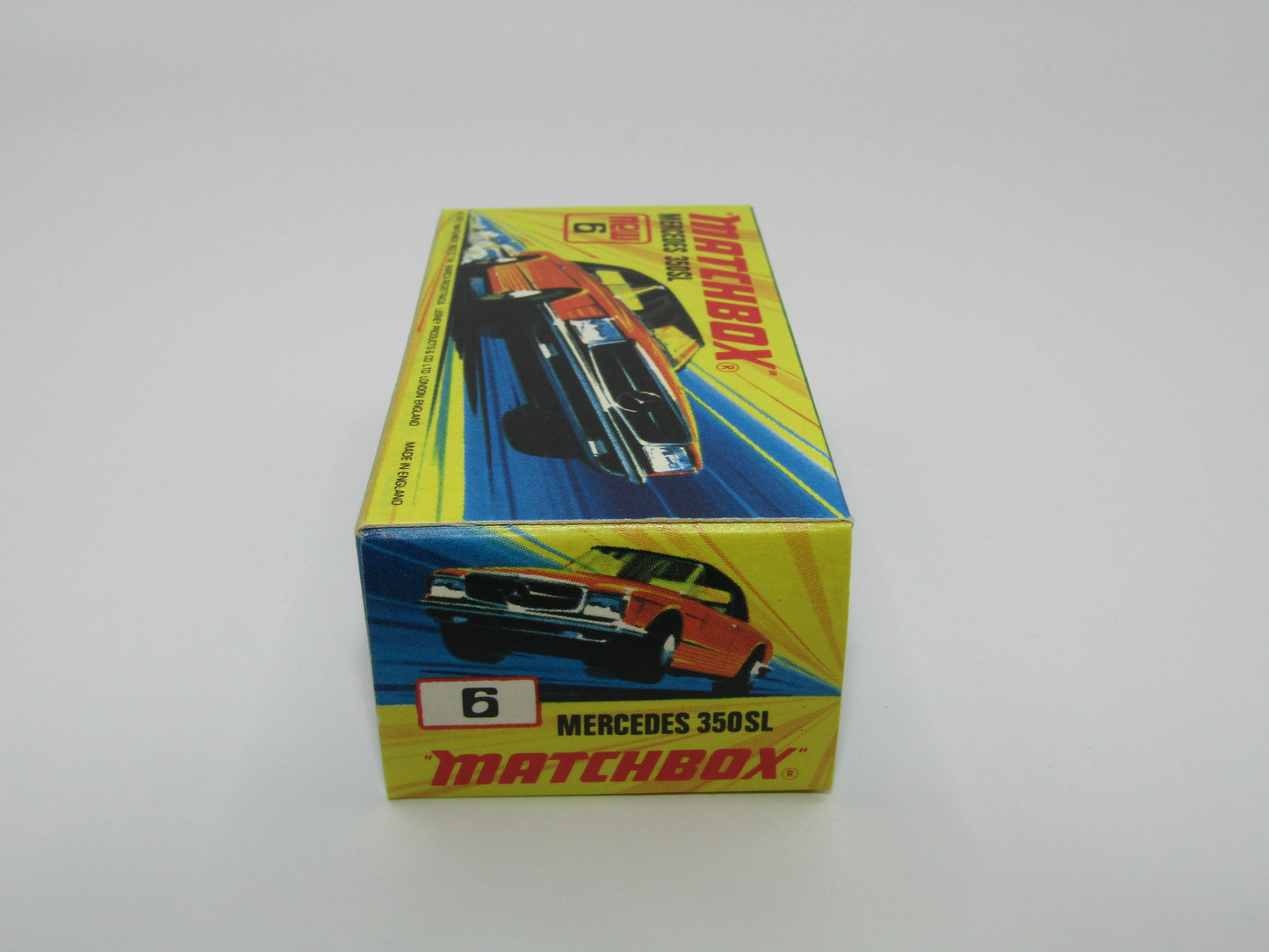 Matchbox Superfast 6B Mercedes 350SL Silver AvD Labels German Issue 5 Arch Wheels