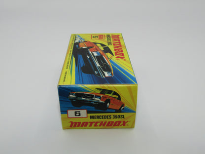 Matchbox Superfast 6B Mercedes 350SL Silver AvD Labels German Issue 5 Arch Wheels