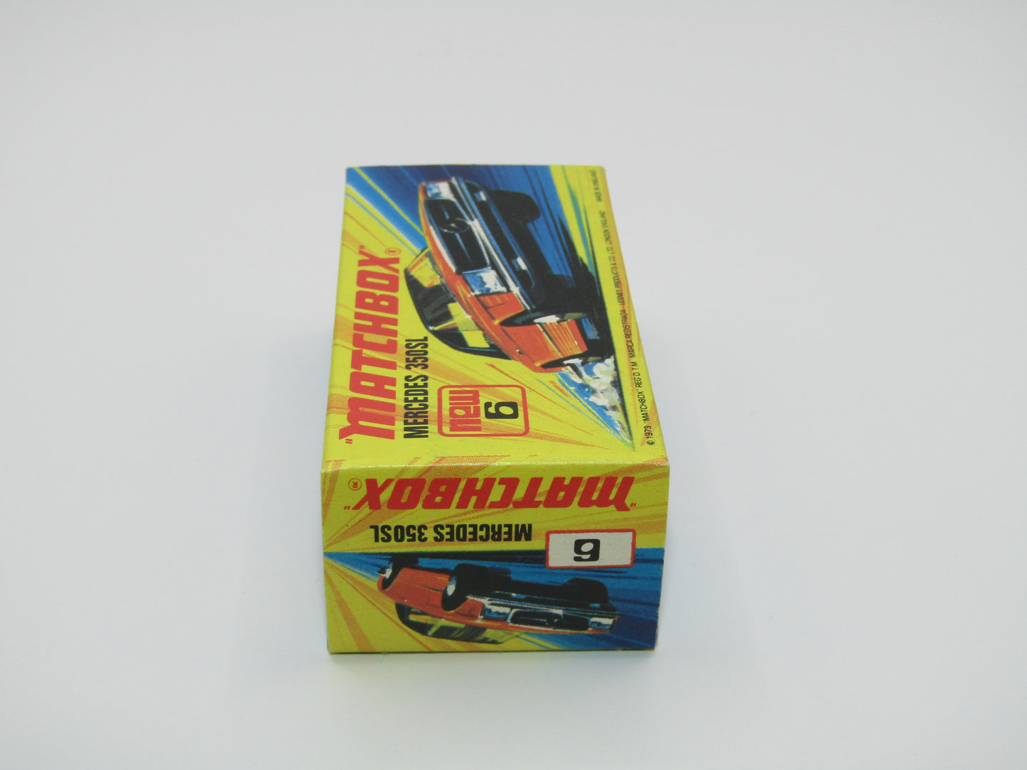 Matchbox Superfast 6B Mercedes 350SL Silver WITHOUT Labels 5 Arch Wheels