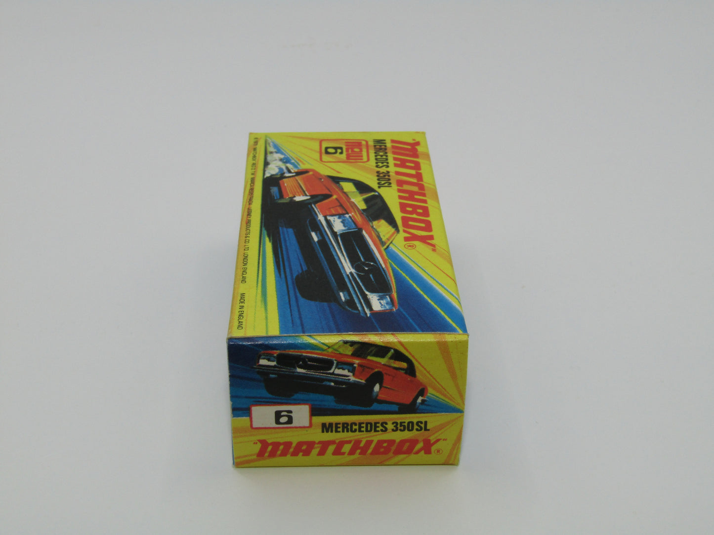 Matchbox Superfast 6B Mercedes 350SL Silver WITHOUT Labels 5 Arch Wheels