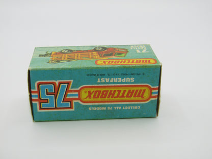Matchbox Superfast 71C Cattle Truck LIGHT BROWN Stakes AMBER Windows