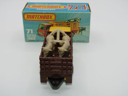 Matchbox Superfast 71C Cattle Truck UNPAINTED base with Tow Hook