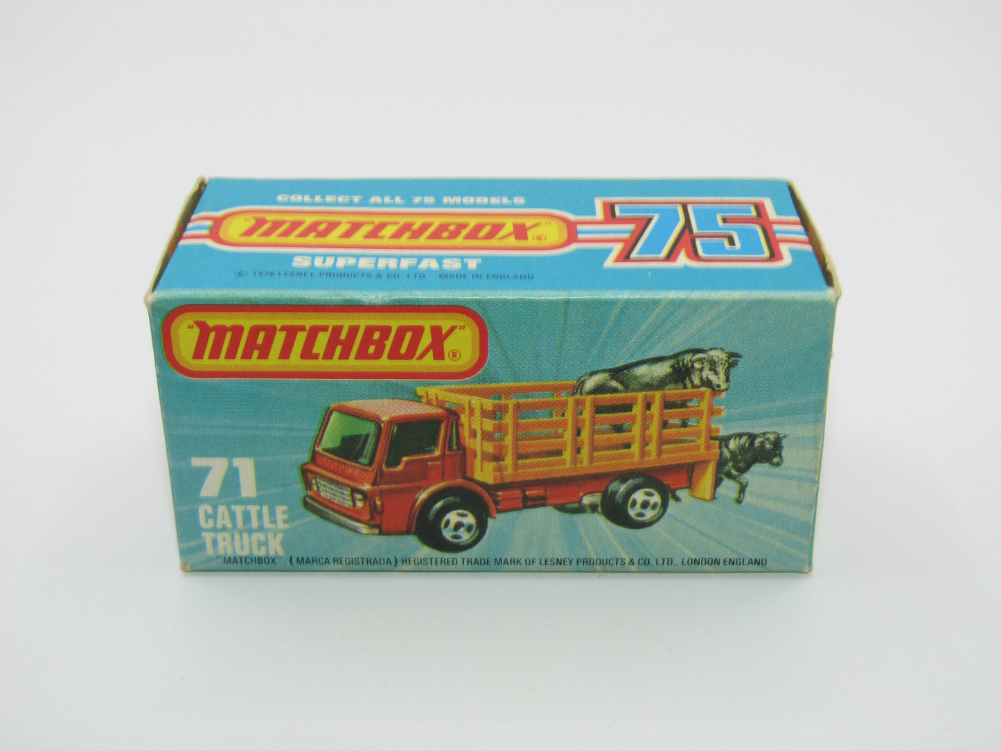 Matchbox Superfast 71C Cattle Truck UNPAINTED base with Tow Hook