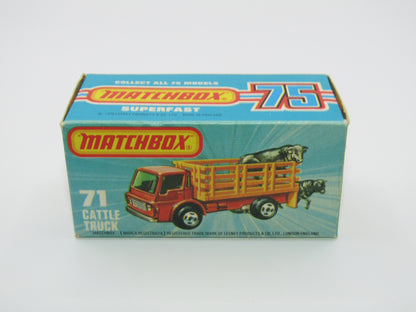 Matchbox Superfast 71C Cattle Truck UNPAINTED base with Tow Hook
