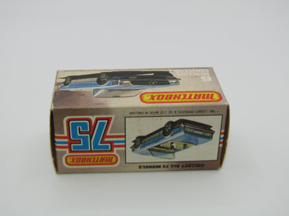 Matchbox Superfast 6B Mercedes 350SL Convertible Metallic Blue, SILVER Base 5 Arch Wheels