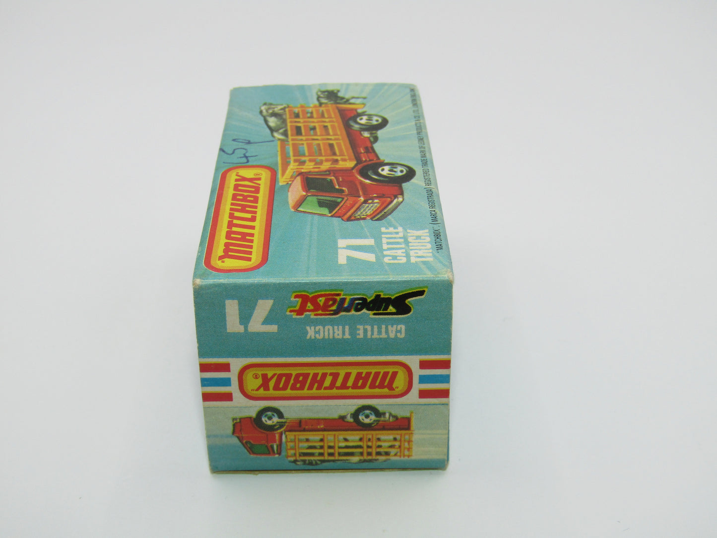 Matchbox Superfast 71C Cattle Truck UNPAINTED base with Tow Hook