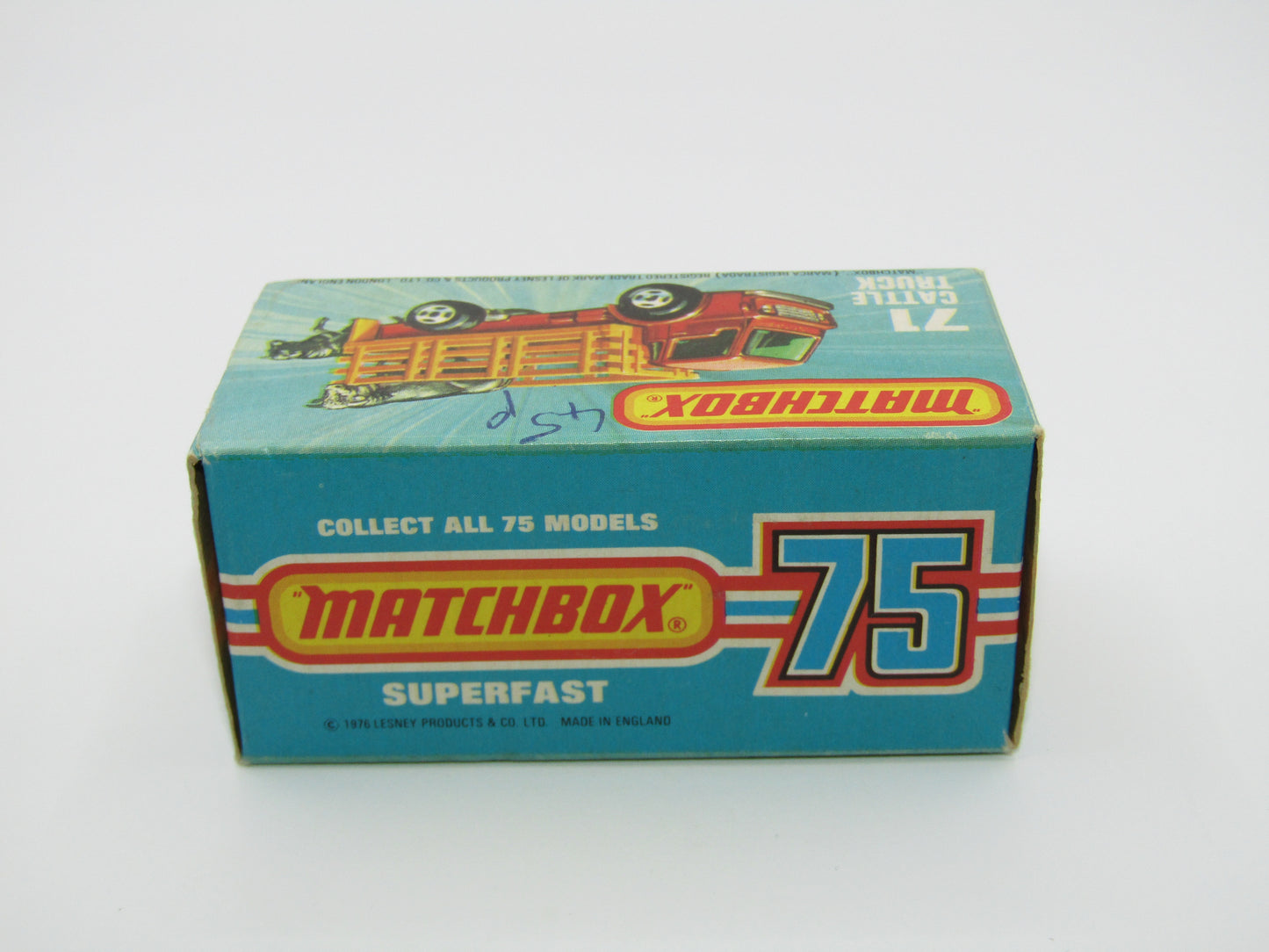 Matchbox Superfast 71C Cattle Truck UNPAINTED base with Tow Hook