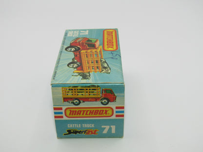 Matchbox Superfast 71C Cattle Truck UNPAINTED base with Tow Hook
