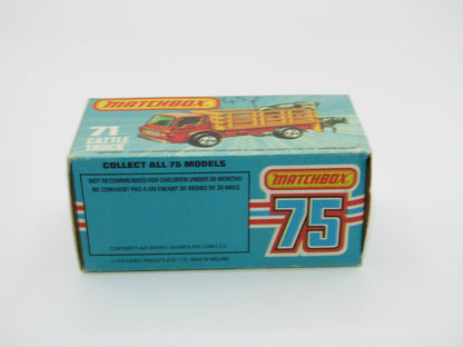 Matchbox Superfast 71C Cattle Truck UNPAINTED base with Tow Hook