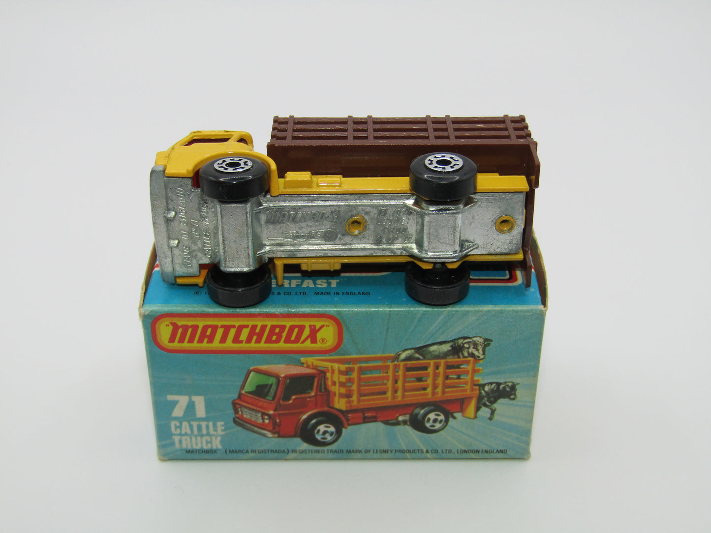 Matchbox Superfast 71C Cattle Truck UNPAINTED base without Tow Hook