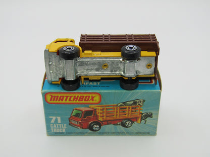 Matchbox Superfast 71C Cattle Truck UNPAINTED base without Tow Hook
