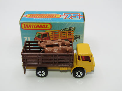 Matchbox Superfast 71C Cattle Truck UNPAINTED base without Tow Hook