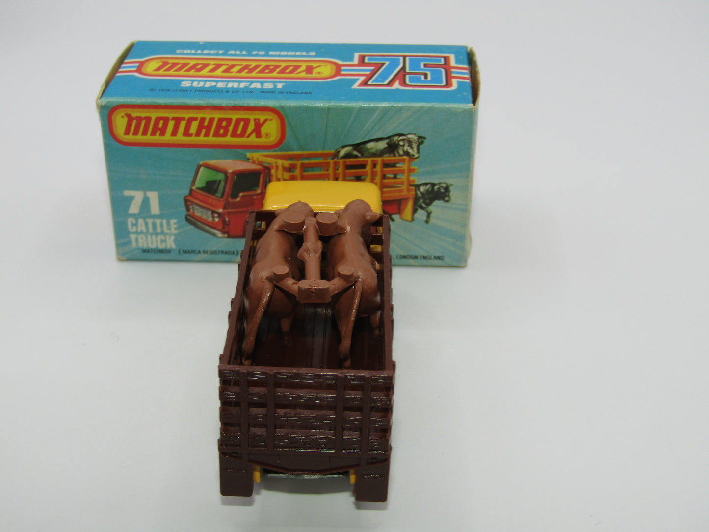 Matchbox Superfast 71C Cattle Truck UNPAINTED base without Tow Hook