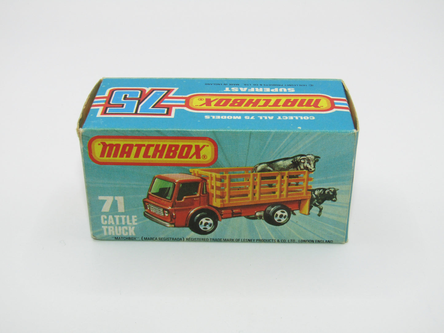 Matchbox Superfast 71C Cattle Truck UNPAINTED base without Tow Hook