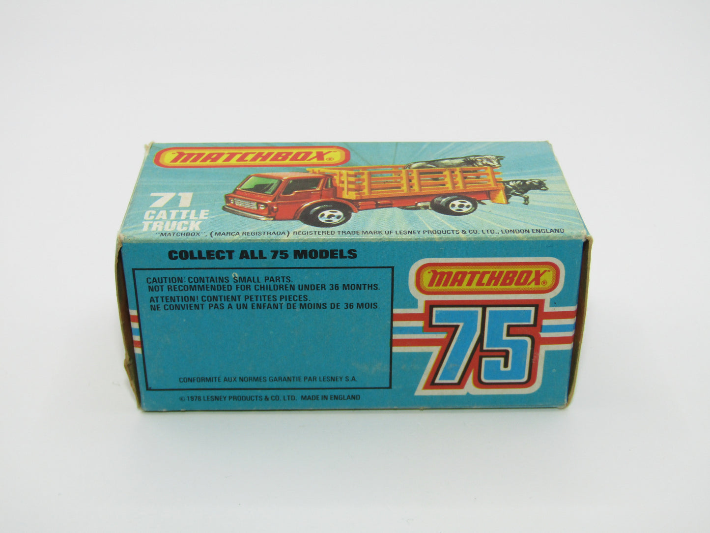 Matchbox Superfast 71C Cattle Truck UNPAINTED base without Tow Hook