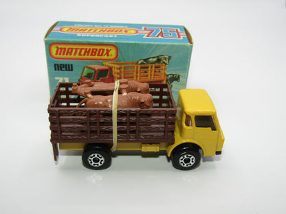 Matchbox Superfast 71C Cattle Truck Yellow, LIGHT AMBER Windows