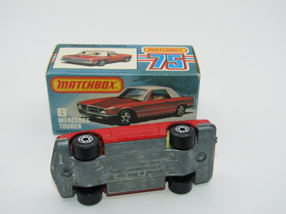 Matchbox Superfast 6B Mercedes 350SL RED Amber Windows 5 Arch Wheels