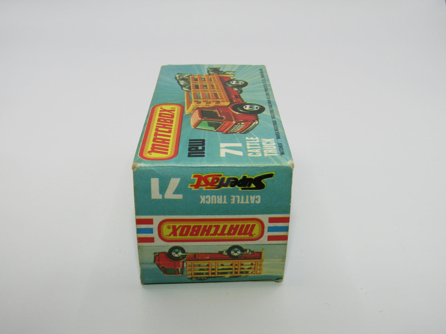 Matchbox Superfast 71C Cattle Truck Yellow, LIGHT AMBER Windows
