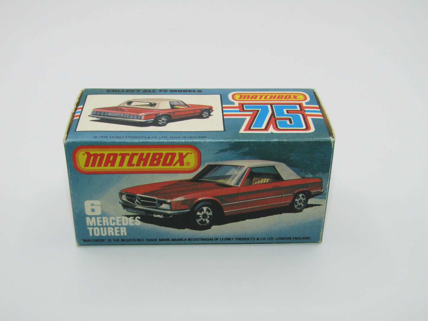 Matchbox Superfast 6B Mercedes 350SL RED Amber Windows 5 Arch Wheels