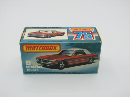 Matchbox Superfast 6B Mercedes 350SL RED Amber Windows 5 Arch Wheels