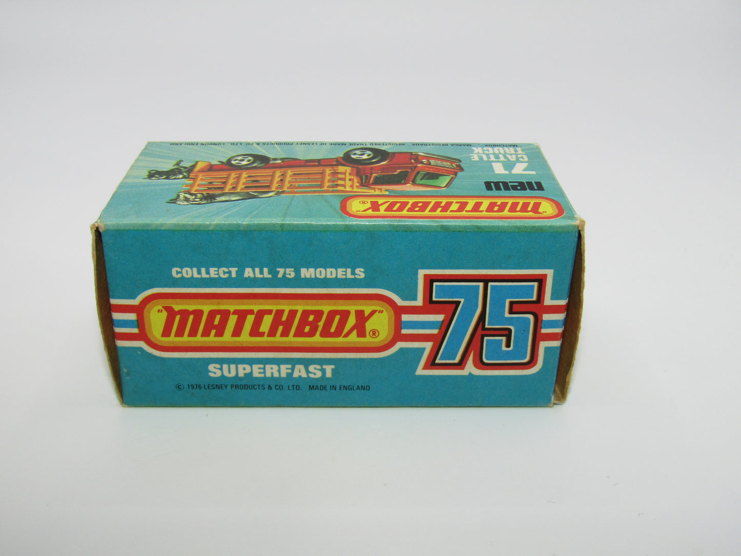 Matchbox Superfast 71C Cattle Truck Yellow, LIGHT AMBER Windows
