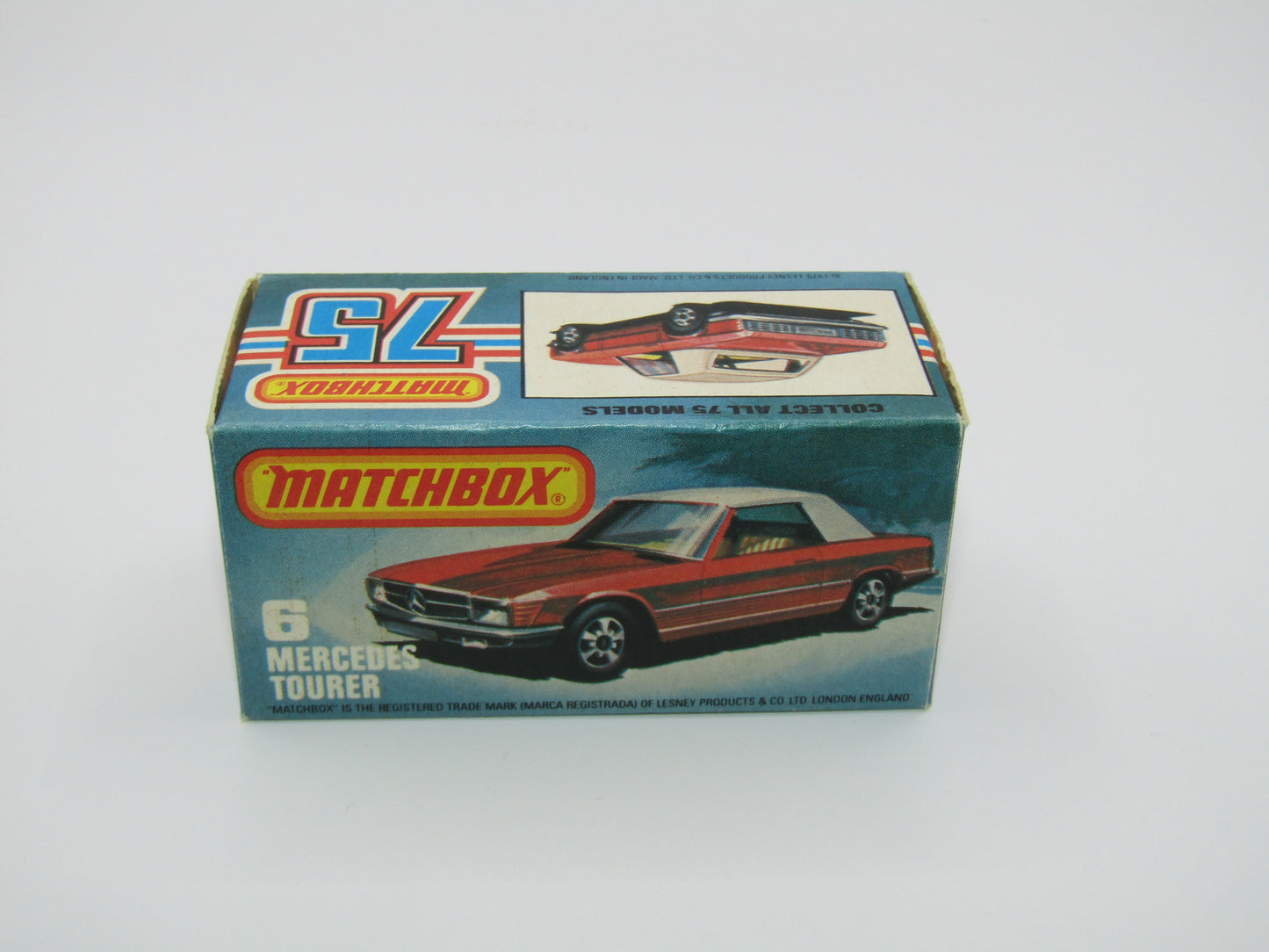 Matchbox Superfast 6B Mercedes 350SL RED Amber Windows 5 Arch Wheels