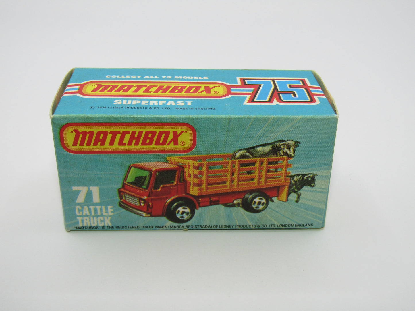 Matchbox Superfast 71C Cattle Truck Yellow 5 ARCH Rear wheels