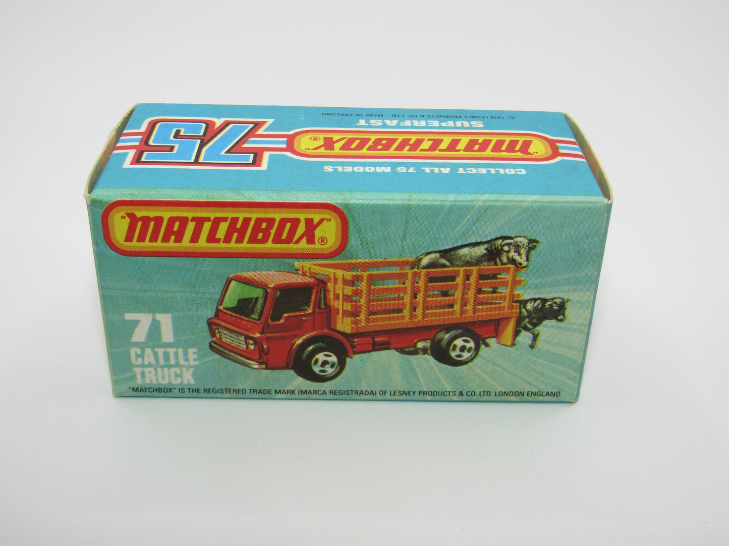 Matchbox Superfast 71C Cattle Truck Yellow 5 ARCH Rear wheels
