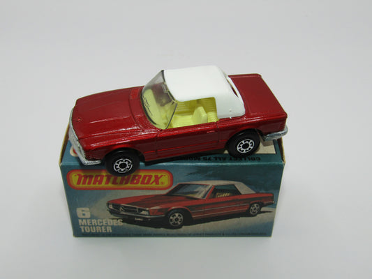 Matchbox Superfast 6B Mercedes 350SL Deep RED BRONZE SMOKE Windows