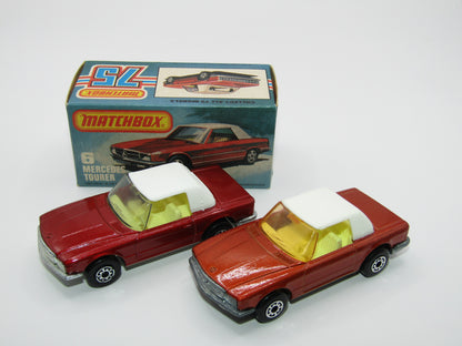Matchbox Superfast 6B Mercedes 350SL Deep RED BRONZE SMOKE Windows