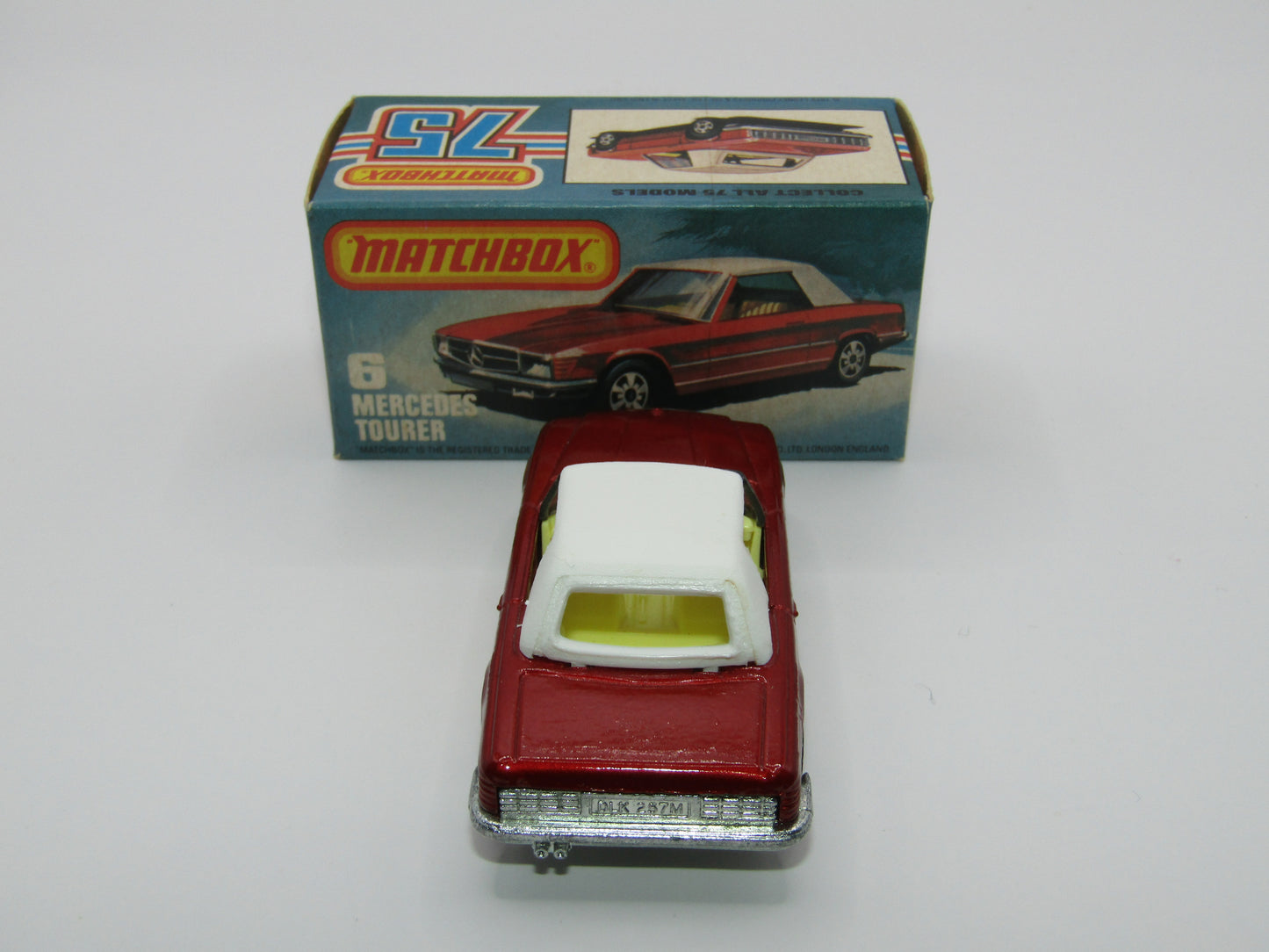 Matchbox Superfast 6B Mercedes 350SL Deep RED BRONZE SMOKE Windows