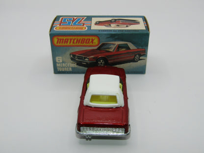 Matchbox Superfast 6B Mercedes 350SL Deep RED BRONZE SMOKE Windows