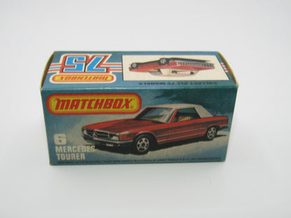 Matchbox Superfast 6B Mercedes 350SL Dark Bronze SMOKE Windows 5 Arch Wheels