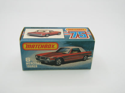 Matchbox Superfast 6B Mercedes 350SL Dark Bronze SMOKE Windows 5 Arch Wheels