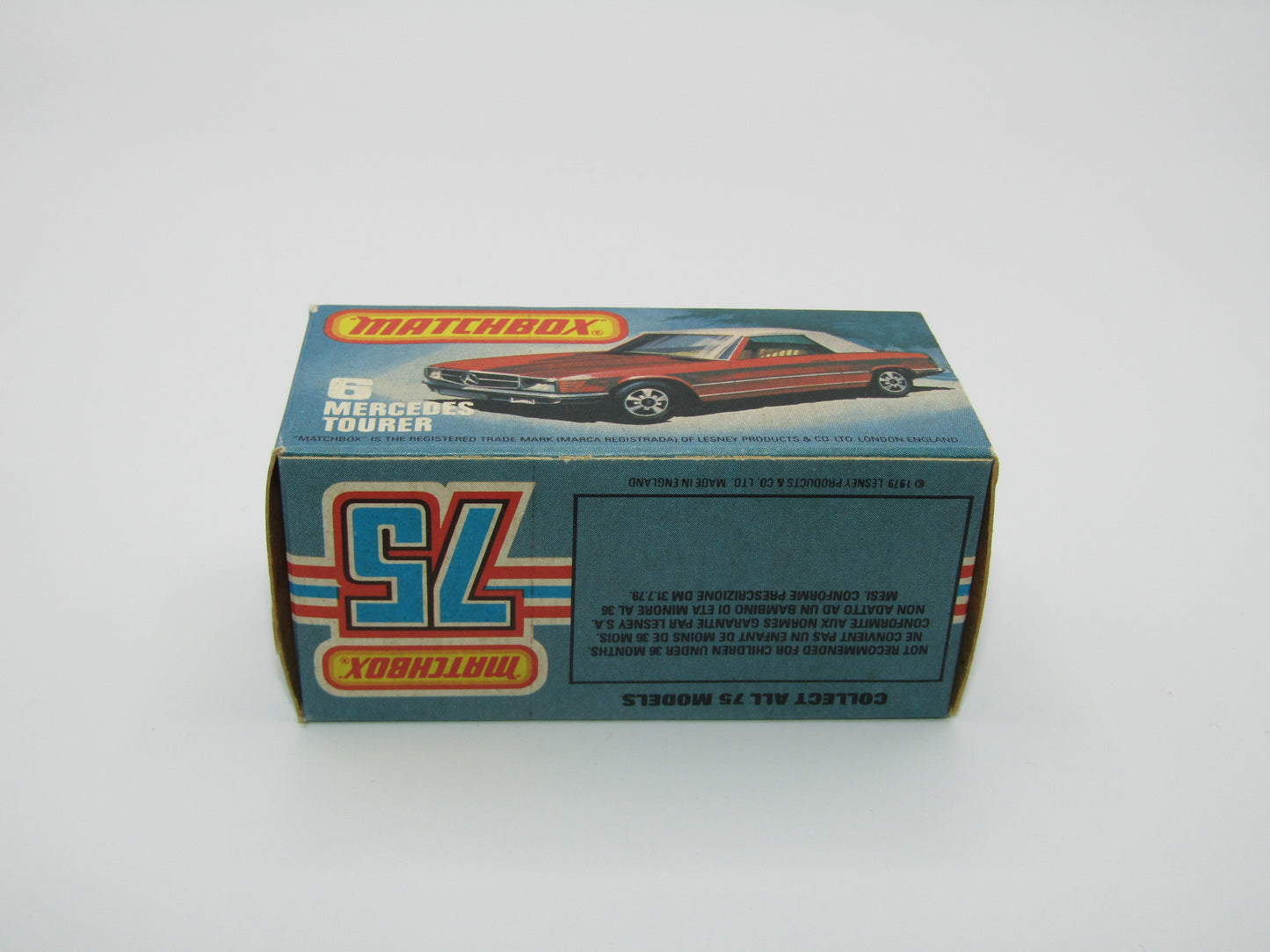 Matchbox Superfast 6B Mercedes 350SL Dark Bronze SMOKE Windows 5 Arch Wheels