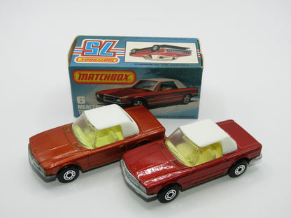 Matchbox Superfast 6B Mercedes 350SL Metallic Brown Bronze 5 Arch Wheels