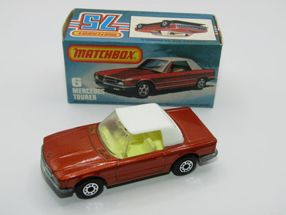 Matchbox Superfast 6B Mercedes 350SL Metallic Brown Bronze 5 Arch Wheels