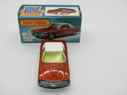 Matchbox Superfast 6B Mercedes 350SL Metallic Brown Bronze 5 Arch Wheels