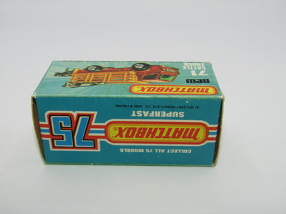 Matchbox Superfast 71C Cattle Truck Light Metallic Green Silver Base