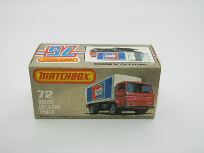 Matchbox Superfast 72E Dodge Delivery Truck MARTINI Promotional Model
