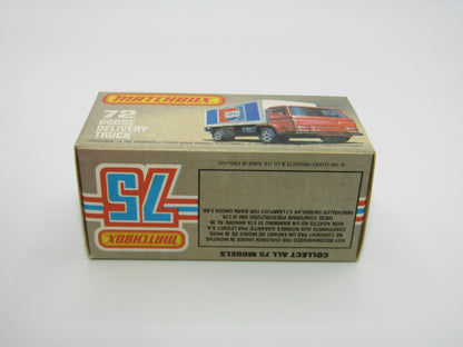 Matchbox Superfast 72E Dodge Delivery Truck MARTINI Promotional Model
