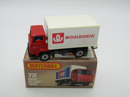 Matchbox Superfast 72E Dodge Delivery Truck Woolworth Promotional Model